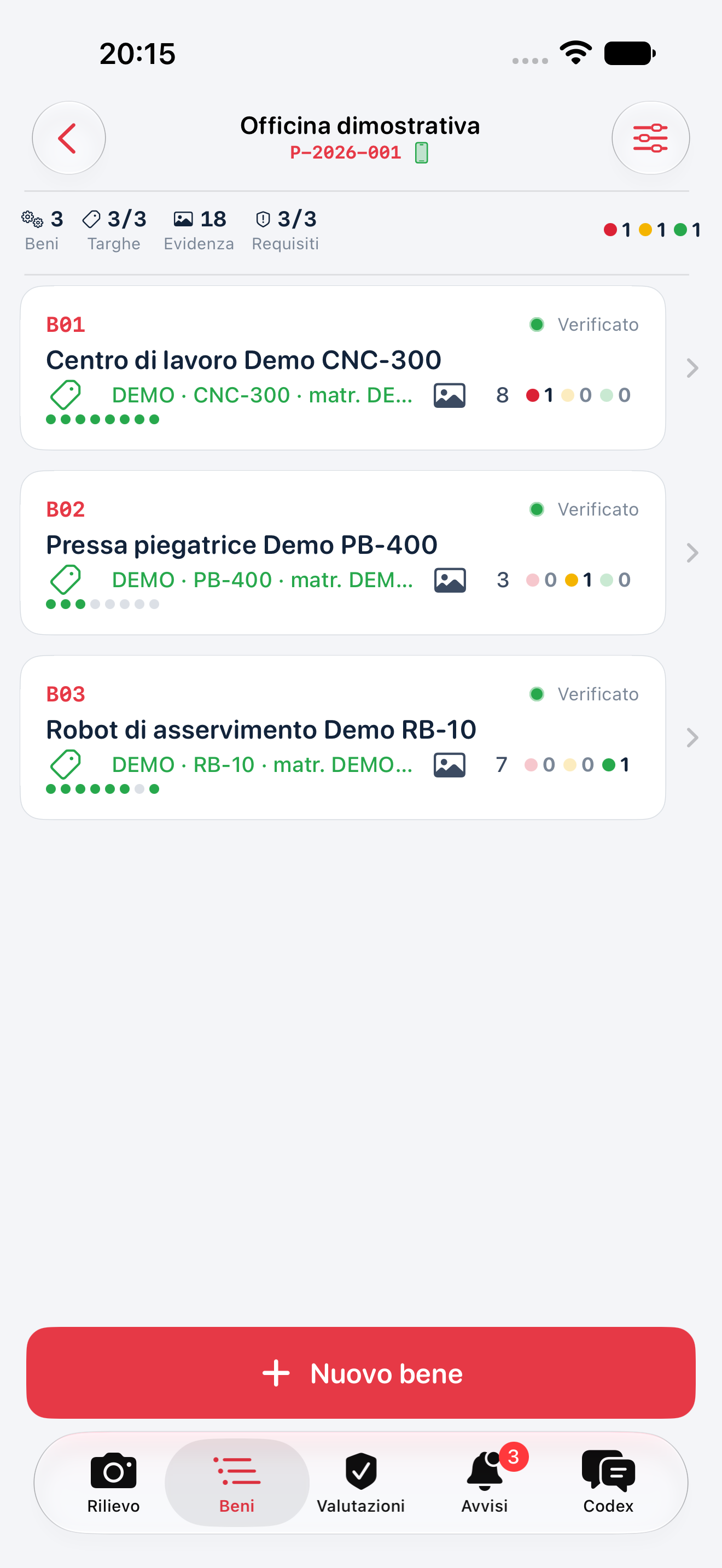 Elenco DEMO